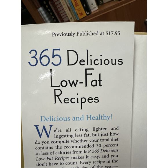 365 Delicious Low-Fat Recipes - Hardcover - - Picture 4 of 6